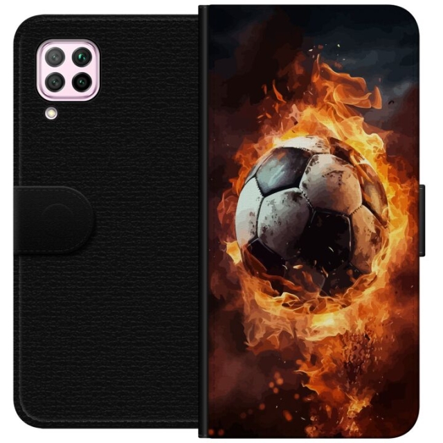 Lommeboketui til Huawei P40 lite med Fotball motiv
