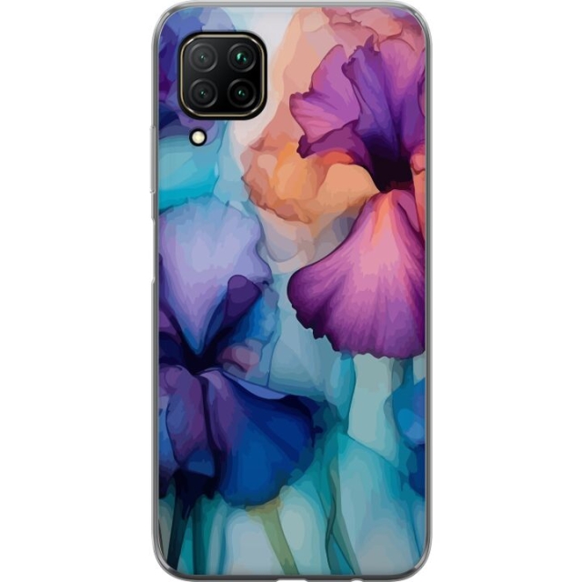 Mobildeksel til Huawei P40 lite med Magiske blomster motiv