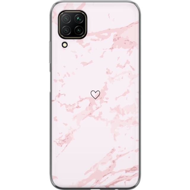 Mobildeksel til Huawei P40 lite med Rosa Hjerte motiv