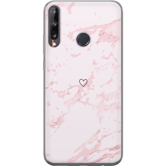 Mobildeksel til Huawei P40 lite E med Rosa Hjerte motiv