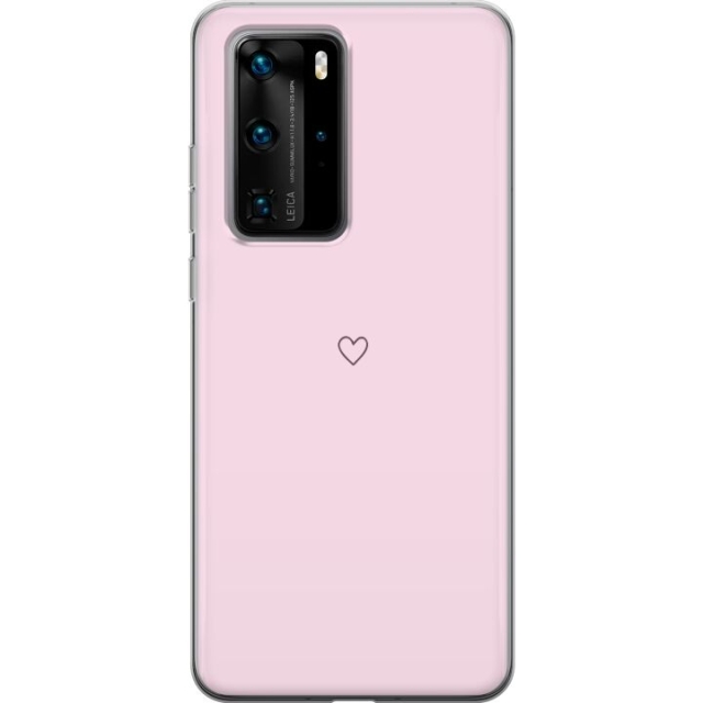 Mobildeksel til Huawei P40 Pro med Hjerte motiv