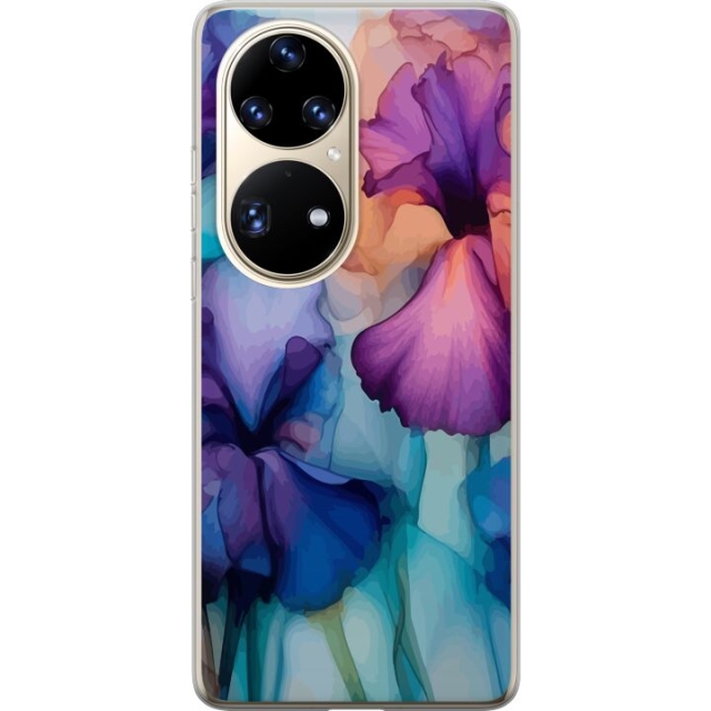 Mobildeksel til Huawei P50 Pro med Magiske blomster motiv