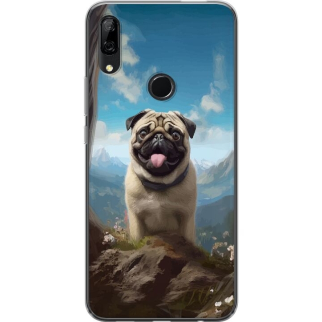 Mobildeksel til Huawei P Smart Z med Glad Hund motiv