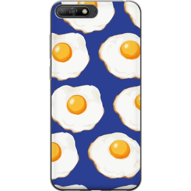 Mobildeksel til Huawei Y6 (2018) med Stekte egg motiv