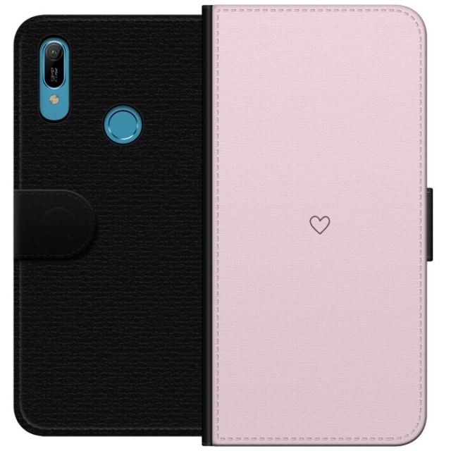 Lommeboketui til Huawei Y6 (2019) med Hjerte motiv