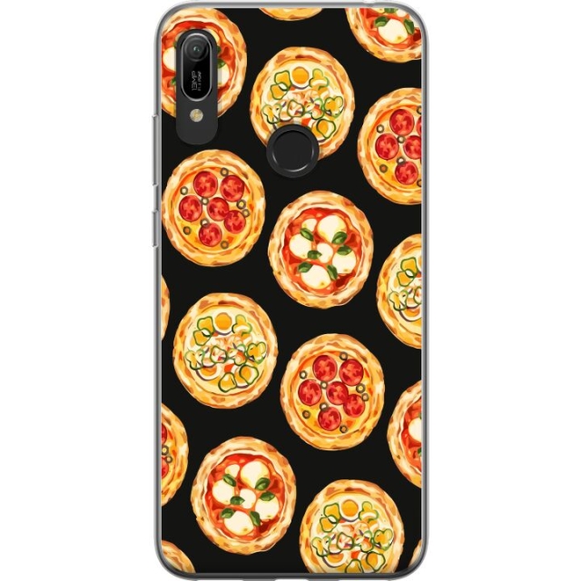 Mobildeksel til Huawei Y6 (2019) med Pizza motiv