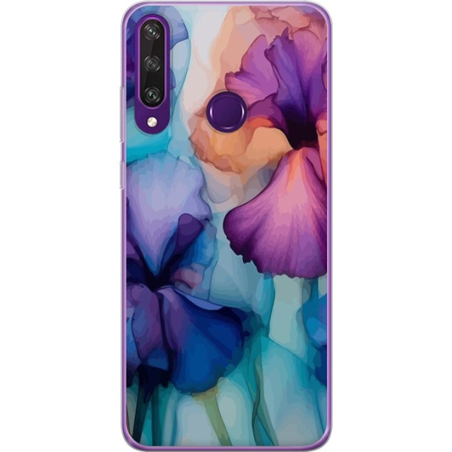 Mobildeksel til Huawei Y6p med Magiske blomster motiv