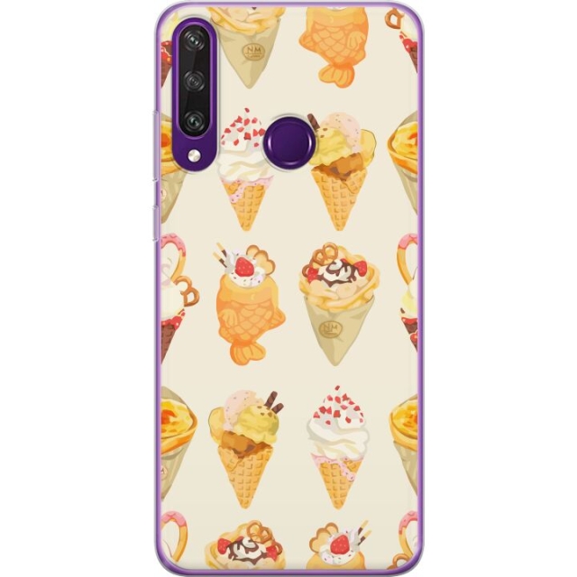 Mobildeksel til Huawei Y6p med Glassig motiv