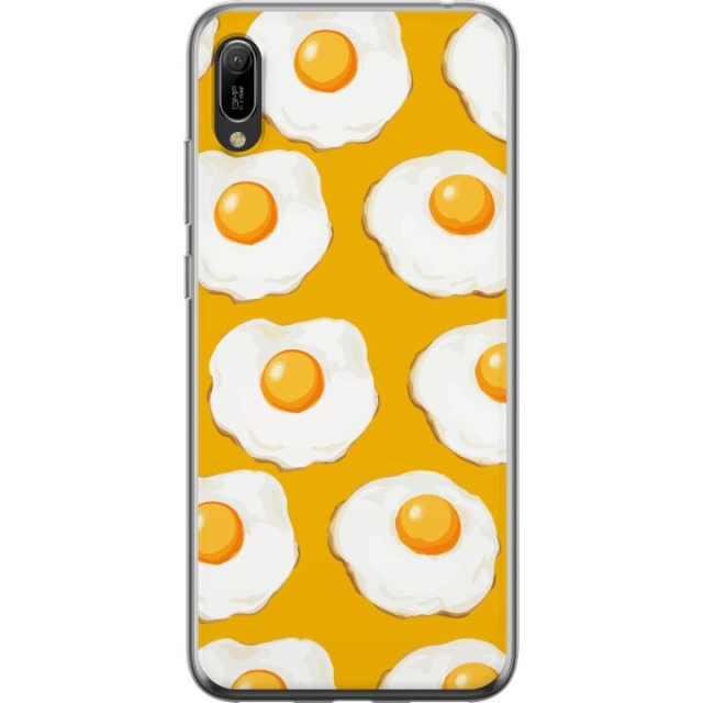 Mobildeksel til Huawei Y6 Pro (2019) med Stekt egg motiv