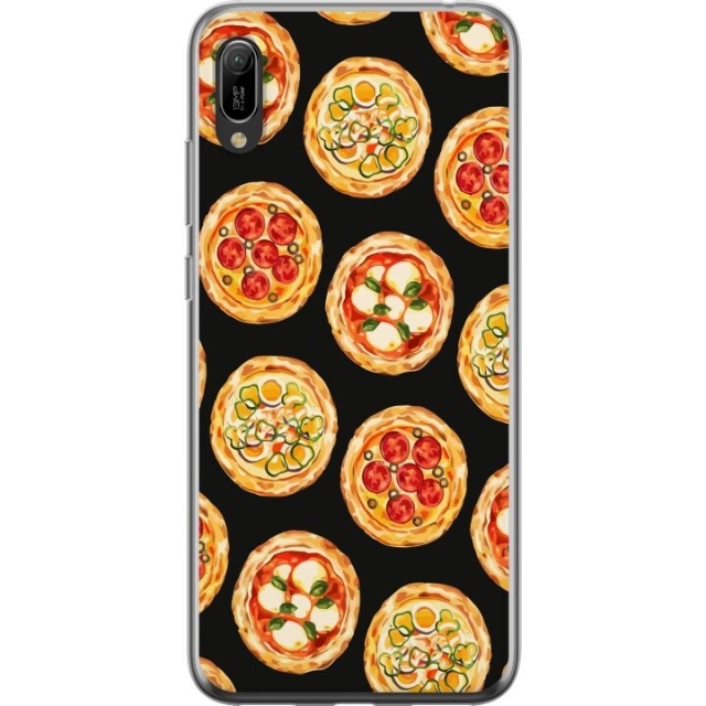 Mobildeksel til Huawei Y6 Pro (2019) med Pizza motiv