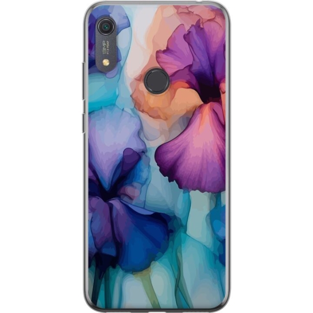 Mobildeksel til Huawei Y6s (2019) med Magiske blomster motiv