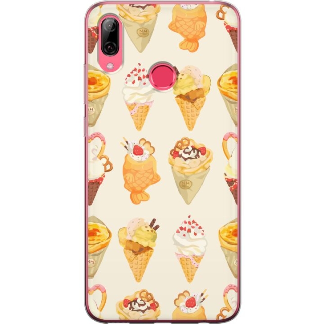 Mobildeksel til Huawei Y7 (2019) med Glassig motiv