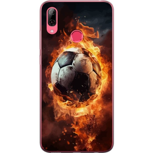 Mobildeksel til Huawei Y7 (2019) med Fotball motiv