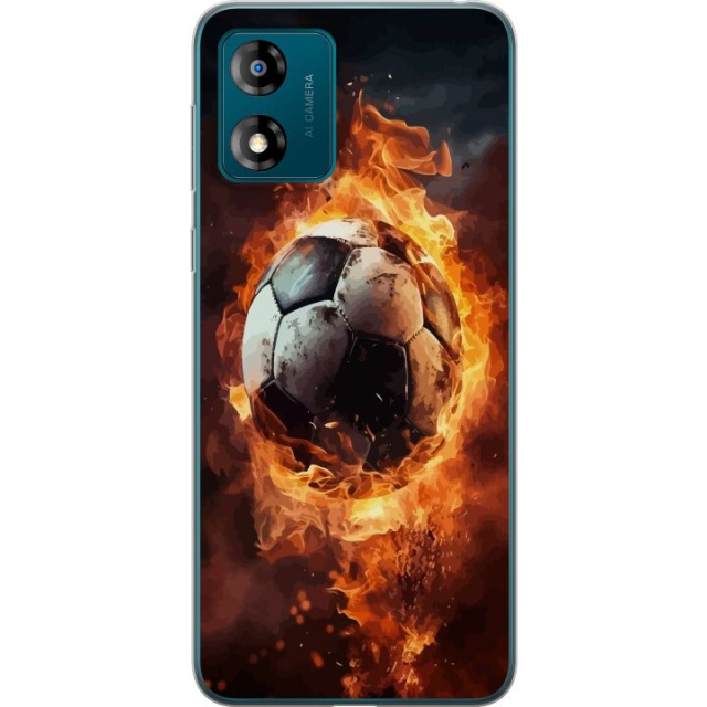 Mobildeksel til Motorola Moto E13 med Fotball motiv
