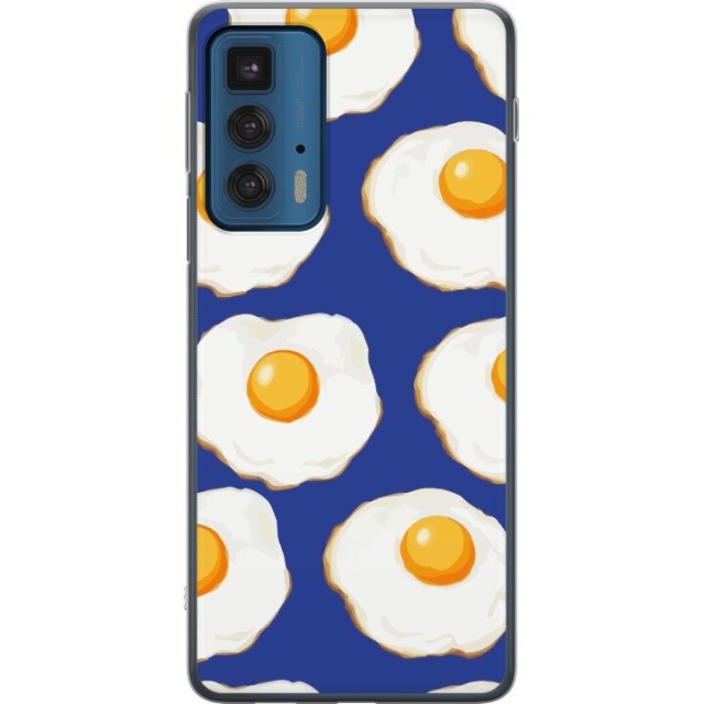 Mobildeksel til Motorola Edge 20 Pro med Stekte egg motiv