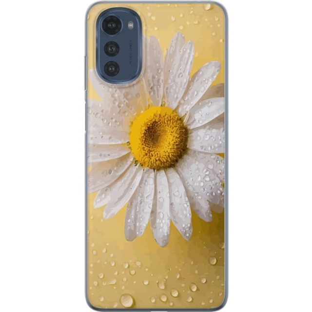 Mobildeksel til Motorola Moto E32s med Porselensblomst motiv