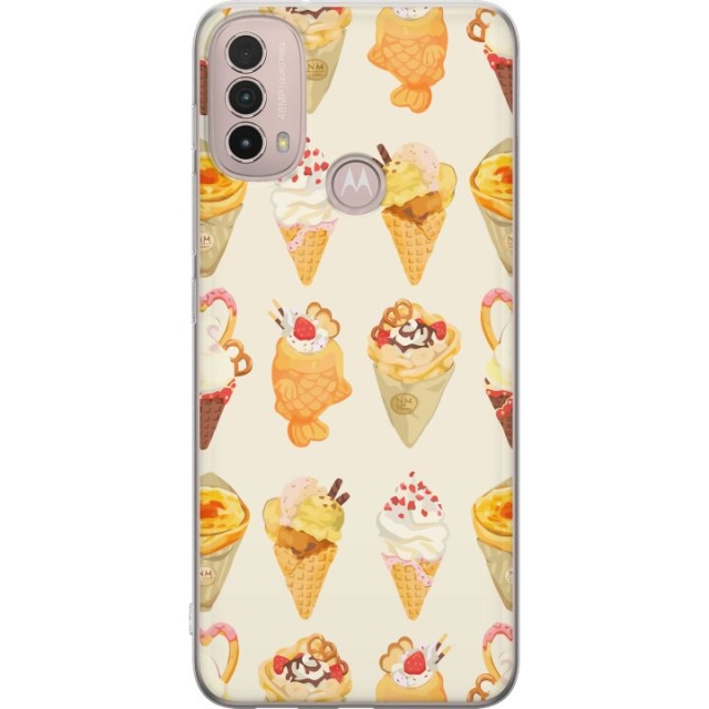 Mobildeksel til Motorola Moto E40 med Glassig motiv