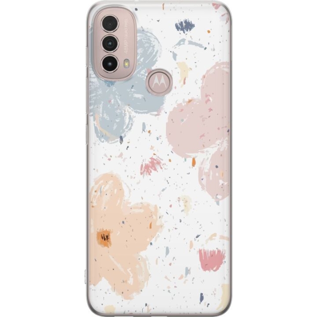 Mobildeksel til Motorola Moto E40 med Blomster motiv