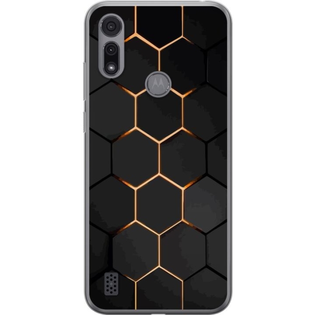 Mobildeksel til Motorola Moto E6i med Luksuriøst Mønster motiv
