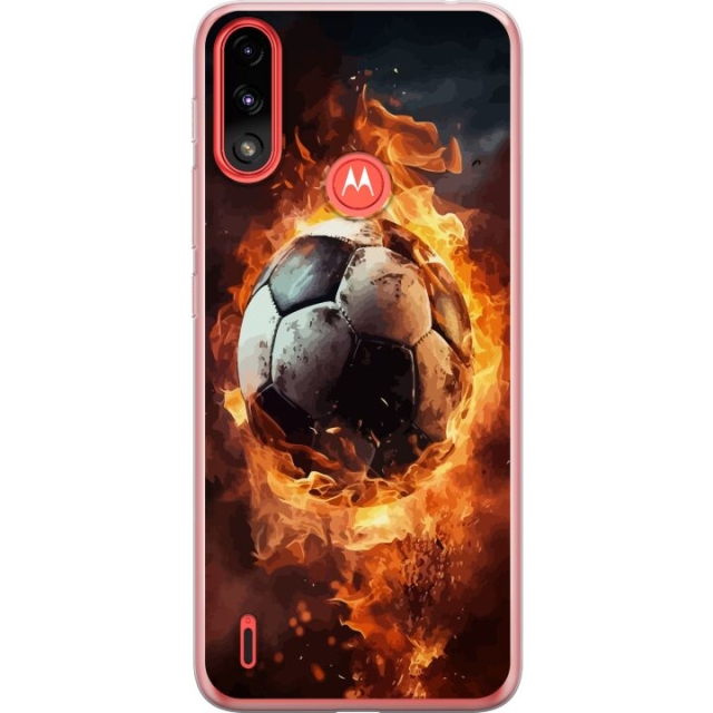 Mobildeksel til Motorola Moto E7 Power med Fotball motiv
