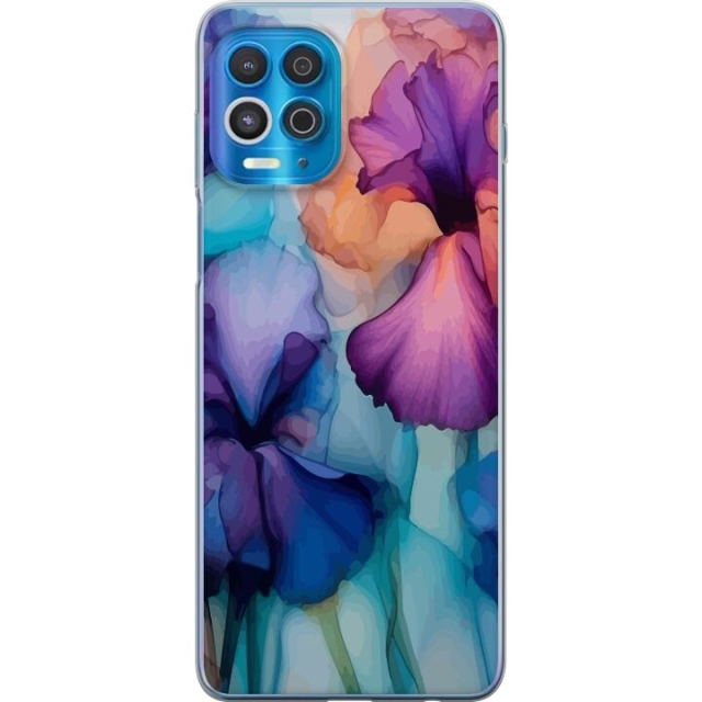 Mobildeksel til Motorola Edge S med Magiske blomster motiv
