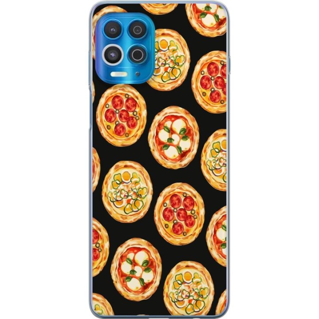 Mobildeksel til Motorola Edge S med Pizza motiv