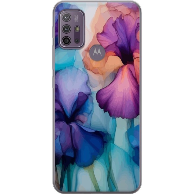 Mobildeksel til Motorola Moto G10 med Magiske blomster motiv