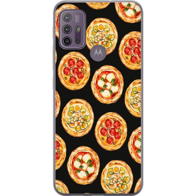 Mobildeksel til Motorola Moto G10 med Pizza motiv