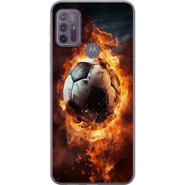 Mobildeksel til Motorola Moto G10 med Fotball motiv