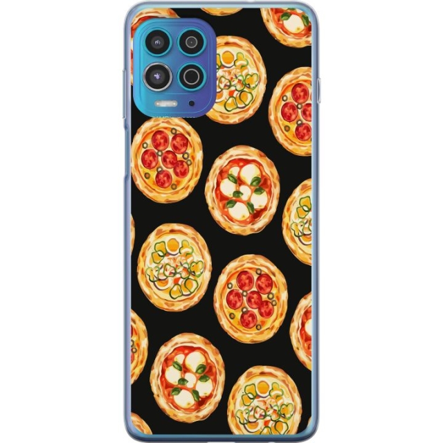 Mobildeksel til Motorola Moto G100 med Pizza motiv