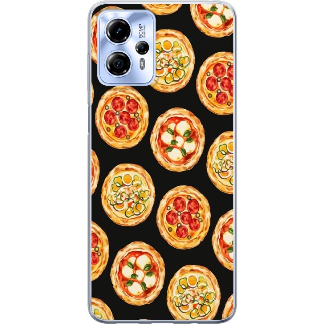 Mobildeksel til Motorola Moto G13 med Pizza motiv