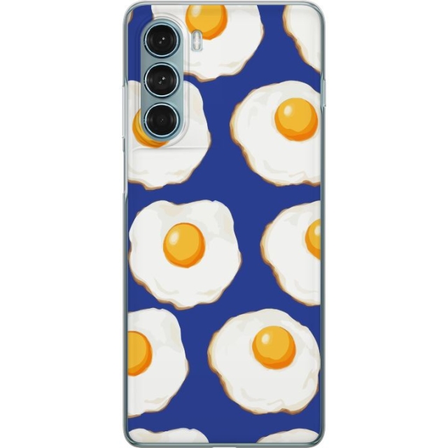 Mobildeksel til Motorola Moto G200 5G med Stekte egg motiv