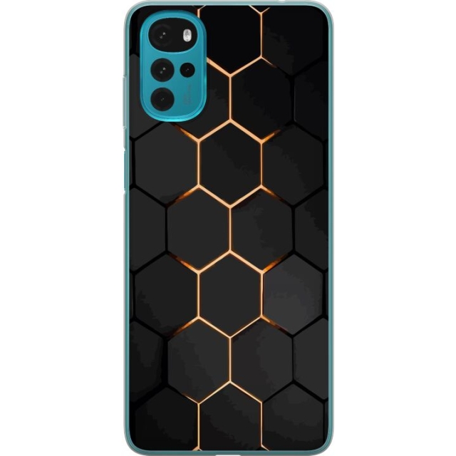 Mobildeksel til Motorola Moto G22 med Luksuriøst Mønster motiv