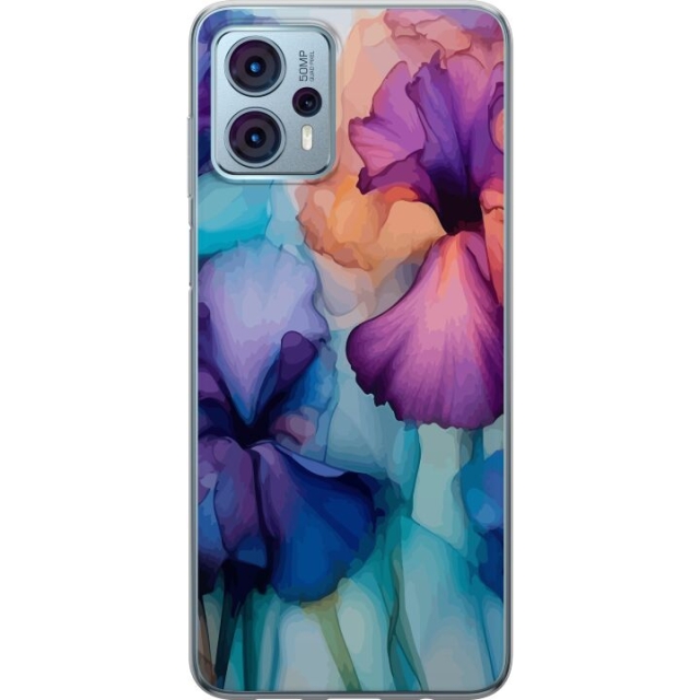 Mobildeksel til Motorola Moto G23 med Magiske blomster motiv