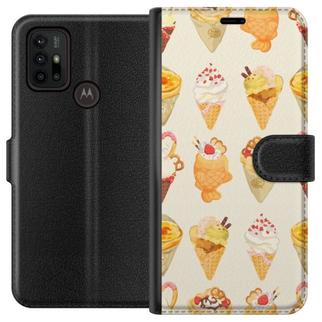 Lommeboketui til Motorola Moto G30 med Glassig motiv