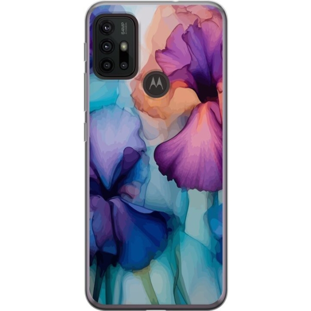 Mobildeksel til Motorola Moto G30 med Magiske blomster motiv