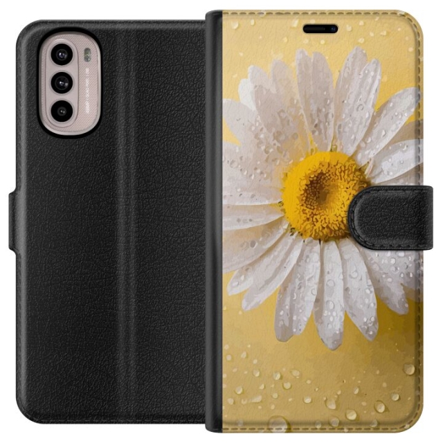 Lommeboketui til Motorola Moto G31 med Porselensblomst motiv