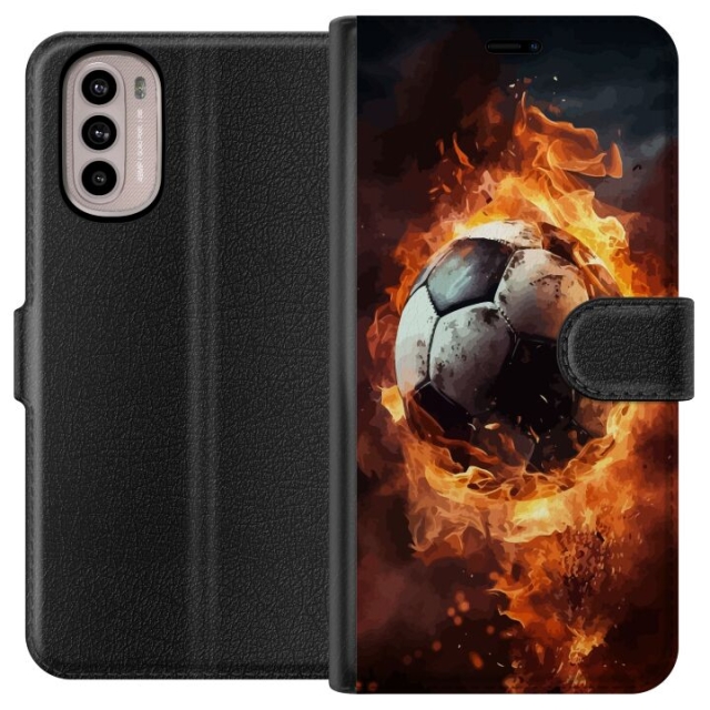 Lommeboketui til Motorola Moto G31 med Fotball motiv