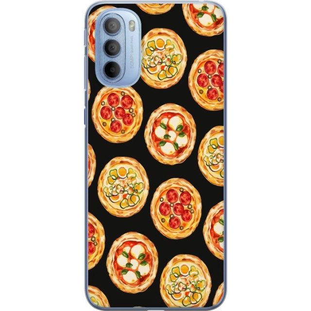 Mobildeksel til Motorola Moto G31 med Pizza motiv