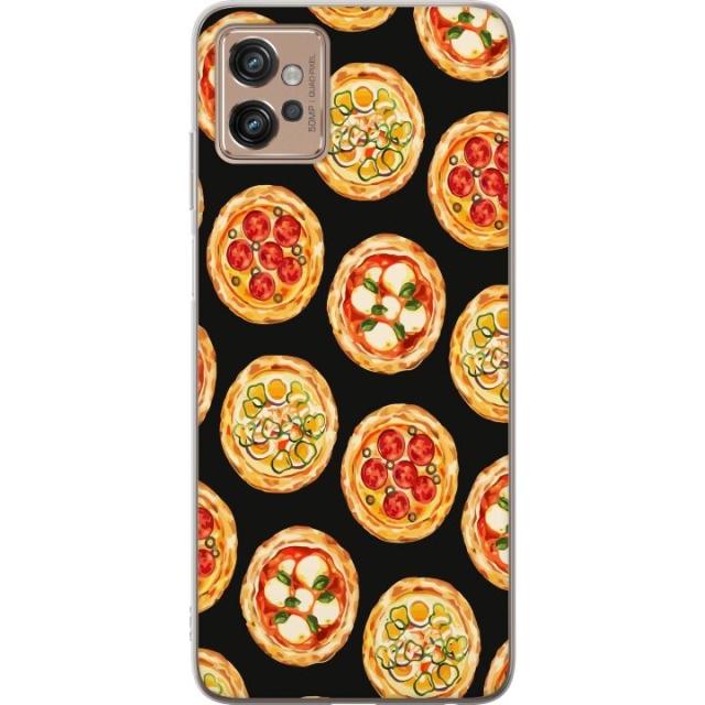 Mobildeksel til Motorola Moto G32 med Pizza motiv
