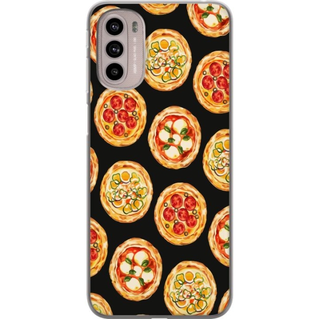 Mobildeksel til Motorola Moto G41 med Pizza motiv