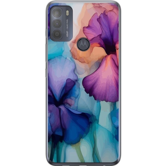 Mobildeksel til Motorola Moto G50 med Magiske blomster motiv