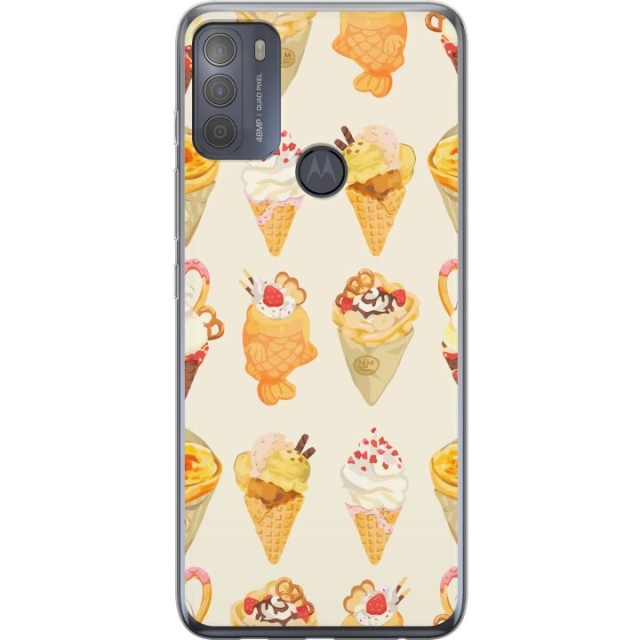 Mobildeksel til Motorola Moto G50 med Glassig motiv