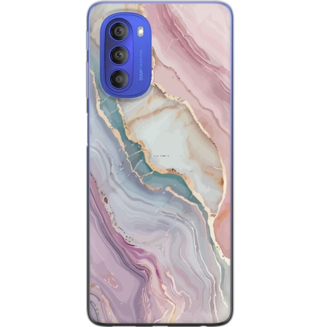 Mobildeksel til Motorola Moto G51 5G med Marmor motiv