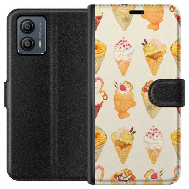 Lommeboketui til Motorola Moto G53 med Glassig motiv