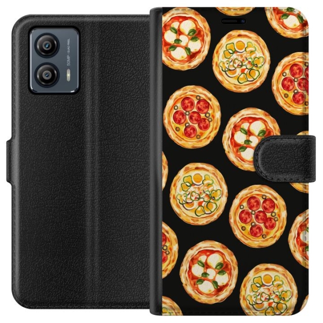 Lommeboketui til Motorola Moto G53 med Pizza motiv