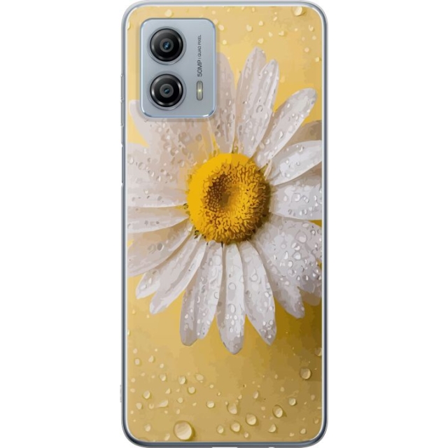 Mobildeksel til Motorola Moto G53 med Porselensblomst motiv