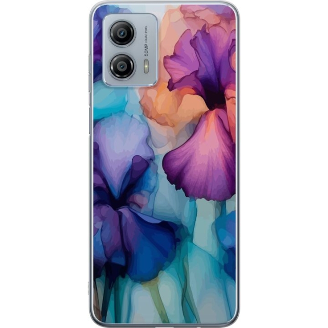 Mobildeksel til Motorola Moto G53 med Magiske blomster motiv