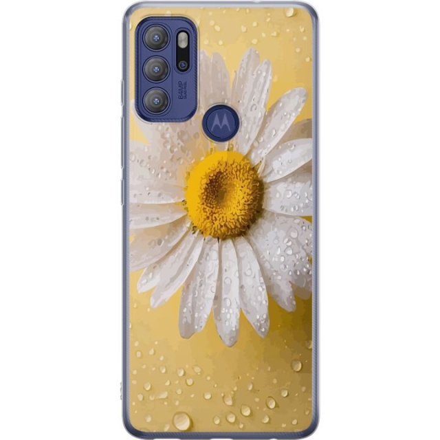 Mobildeksel til Motorola Moto G60S med Porselensblomst motiv
