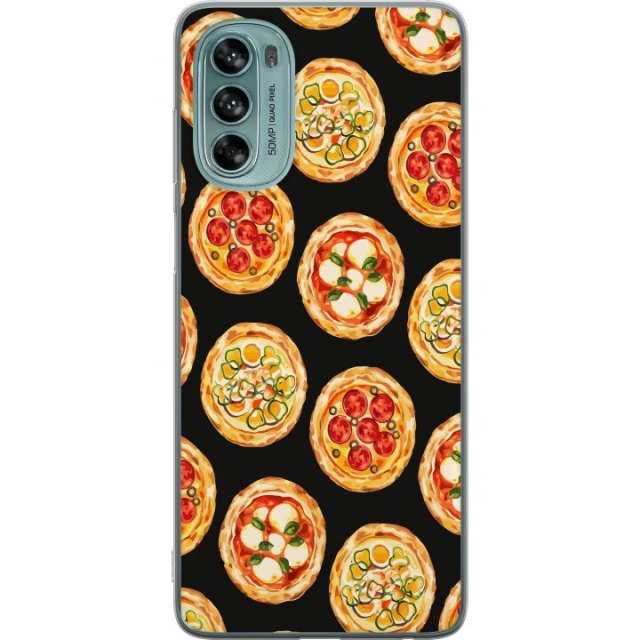 Mobildeksel til Motorola Moto G62 5G med Pizza motiv